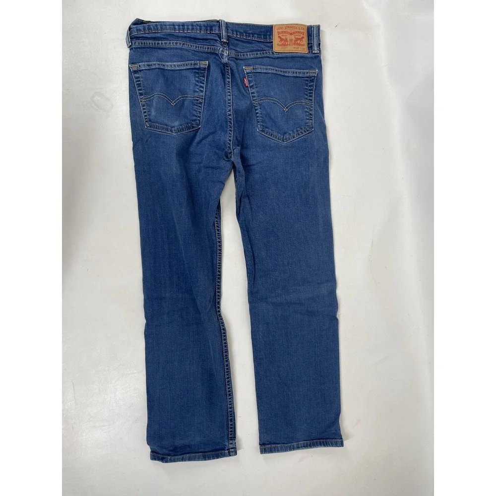 Levi Strauss 505 Patch Stretch Jeans Mens Size 35x30 Blue‎